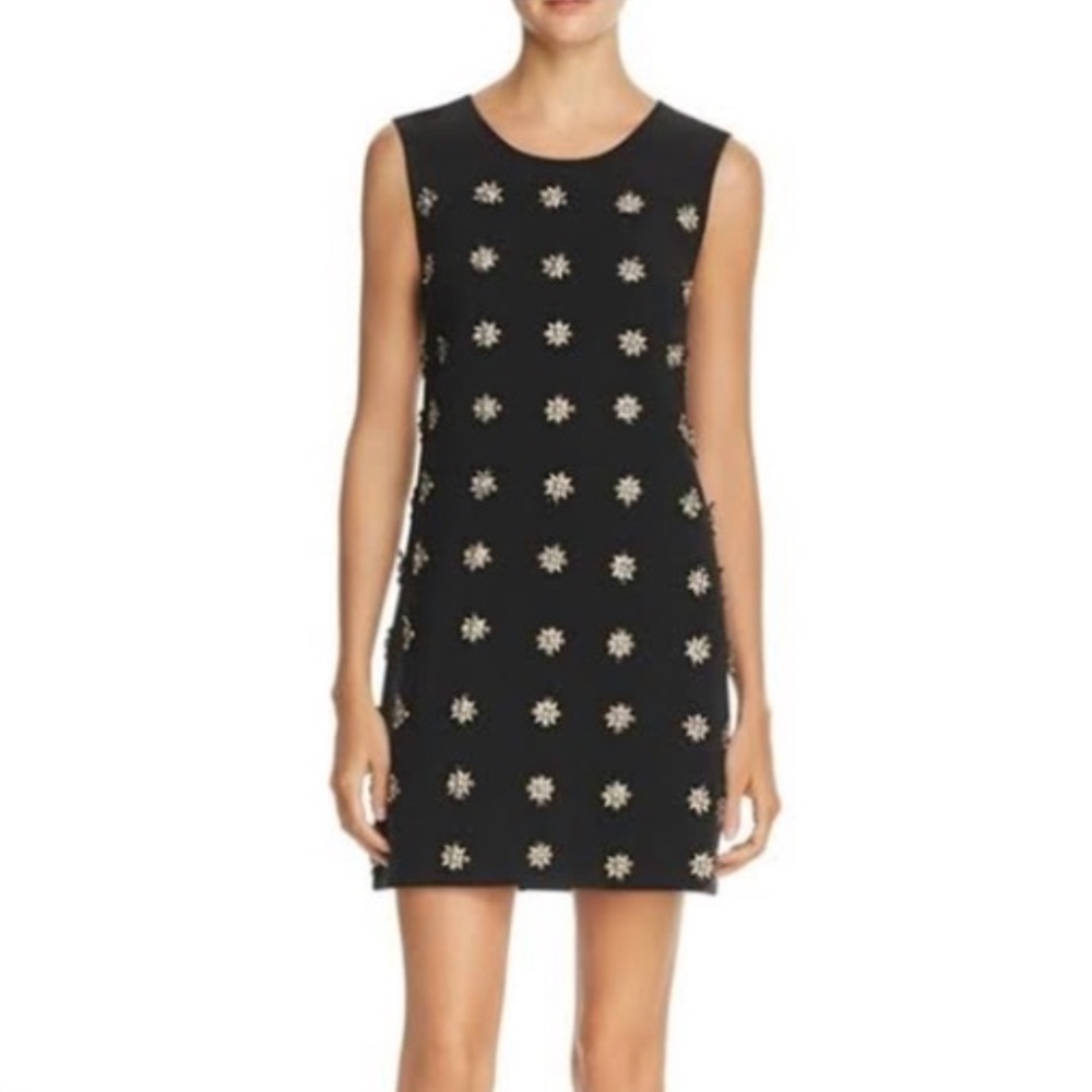 NWT Elizabeth And James Lindsey Dress with Gold Floral Embellishments Size 4 $35